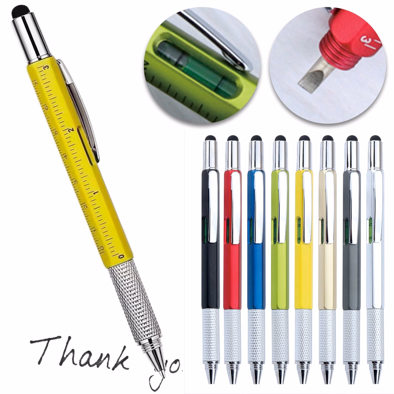 6-in-1 Stylus Tool Pen MOQ 100pcs