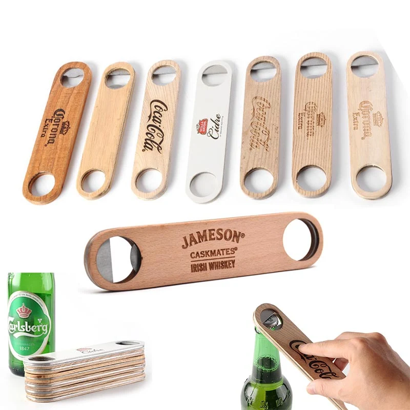Large Wood Bottle Opener 1