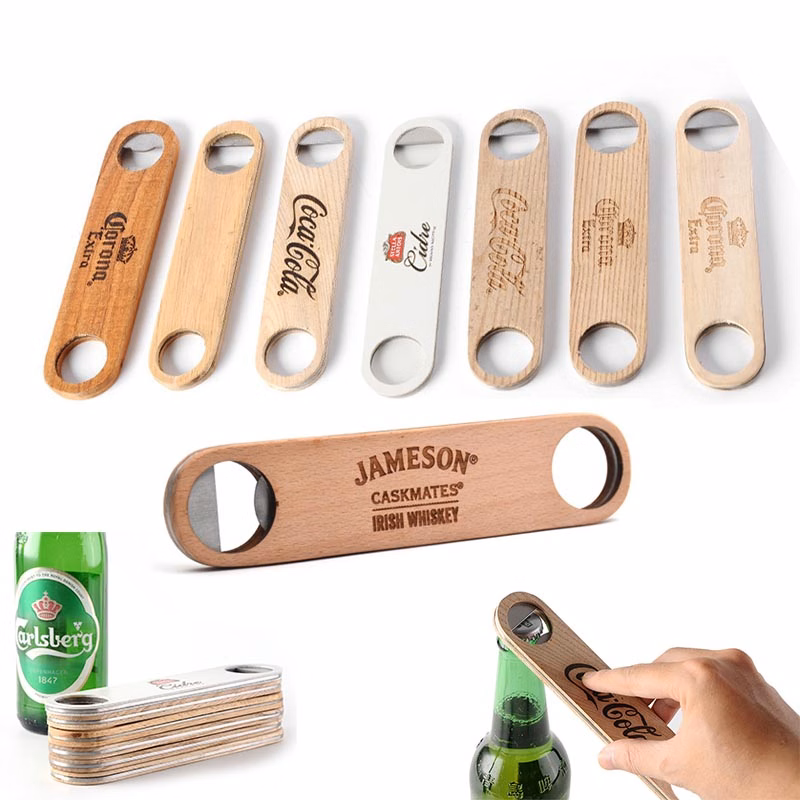 Large Wood Bottle Opener