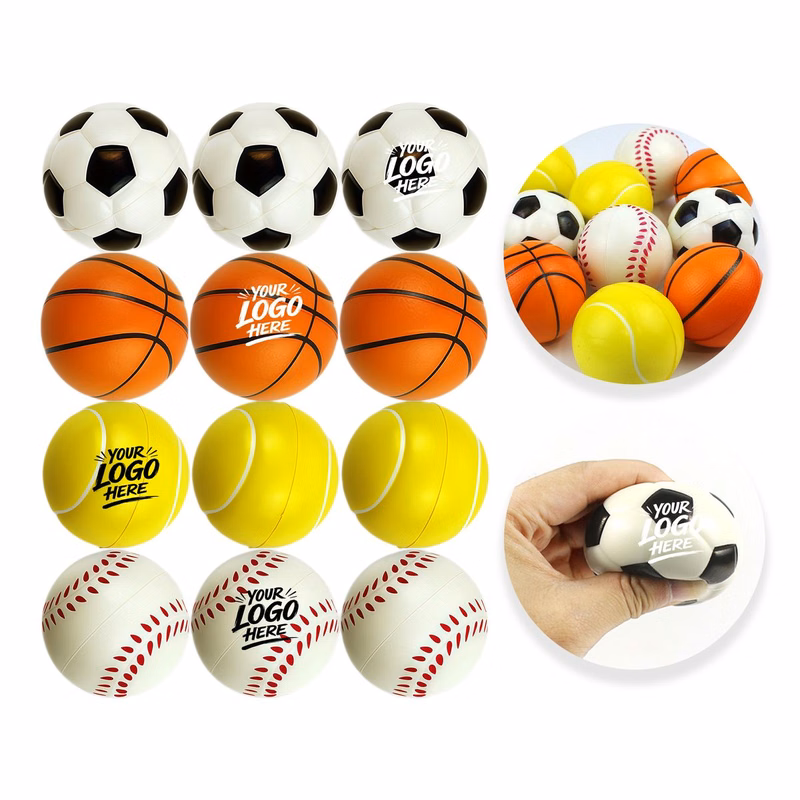 PU Foam Sports Stress Ball Hand Grip Relief Toy