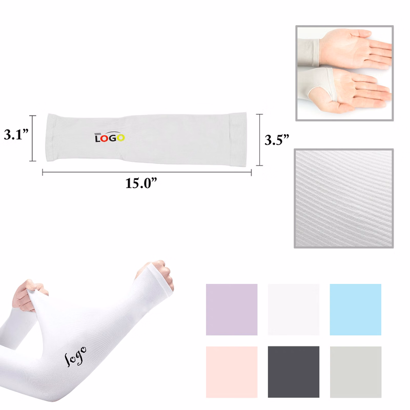 MOQ25 22g Lightweight Ice Silk UV Protection Arm Sleeves