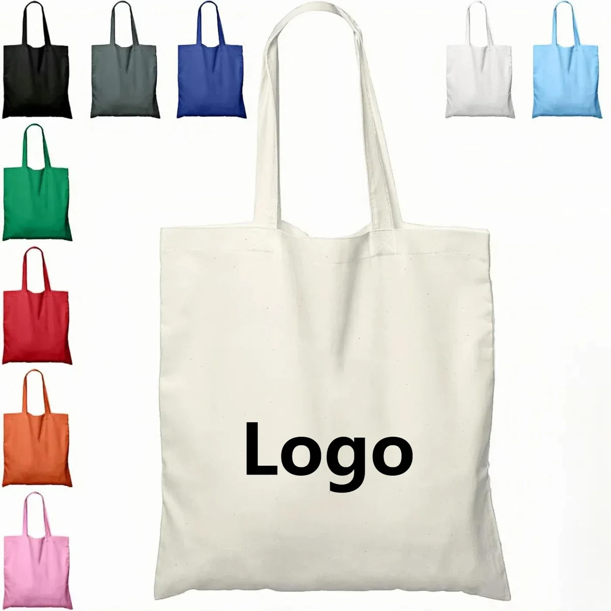 Custom Canvas Bag, custom tote bag with logo imprint 1