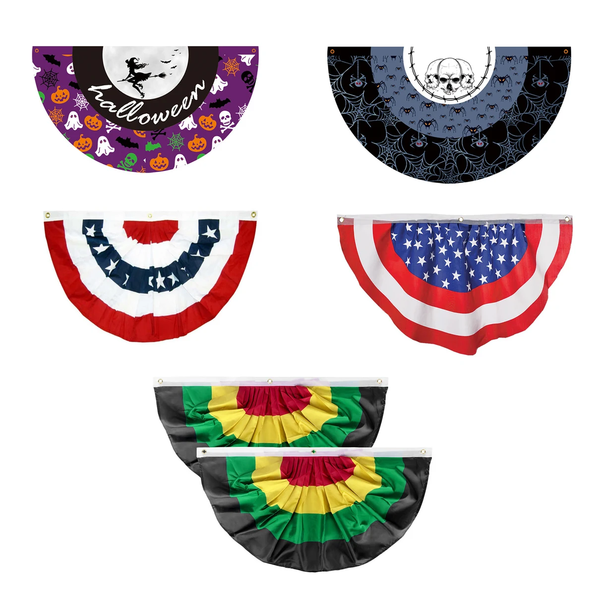 Custom Half Round Bunting Flags 1