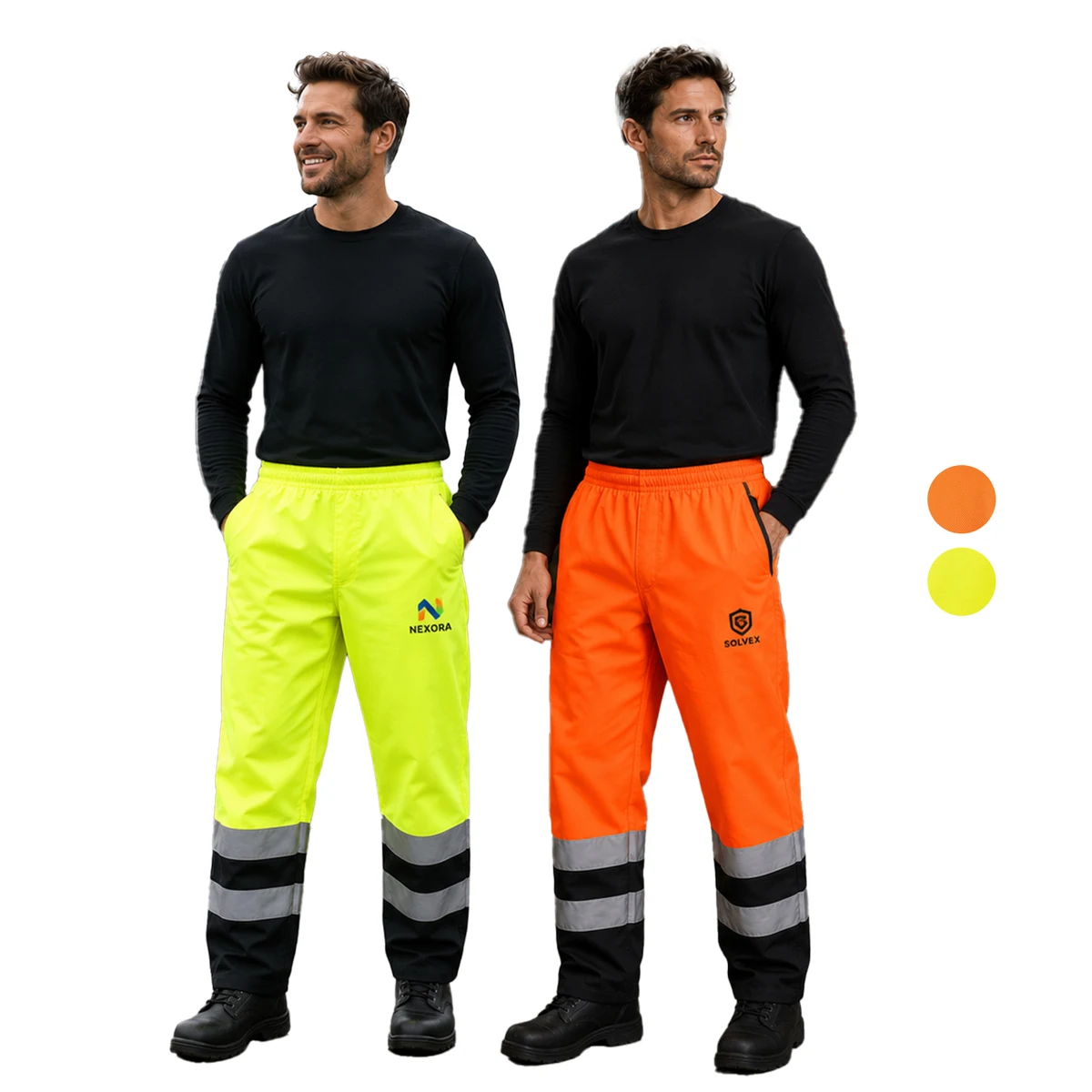 Class E Reflective Tape Color Block Over Trousers Waterproof Safety Pants 1