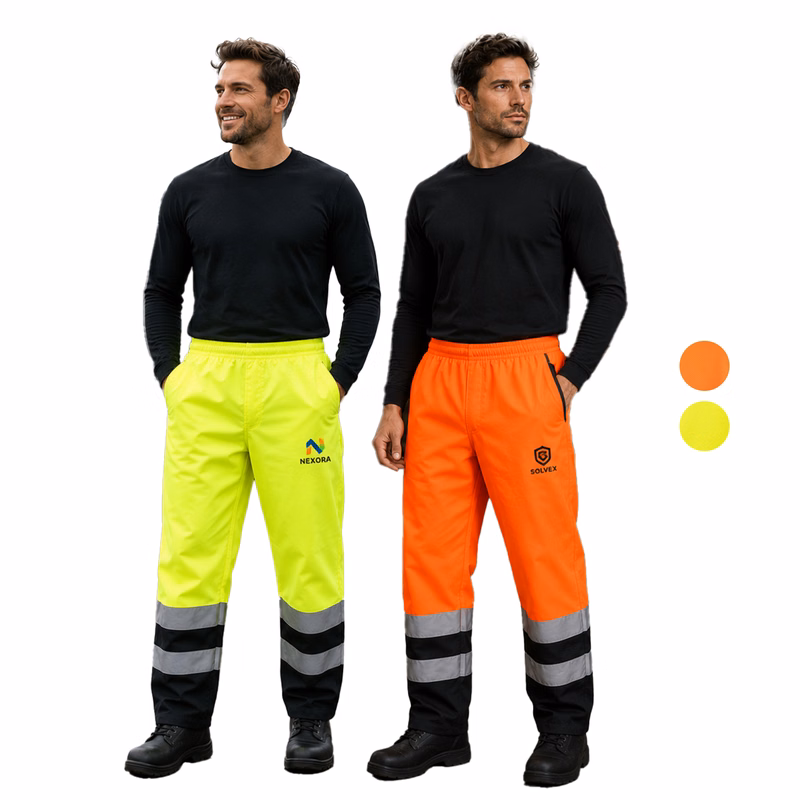 Class E Reflective Tape Color Block Over Trousers Waterproof Safety Pants