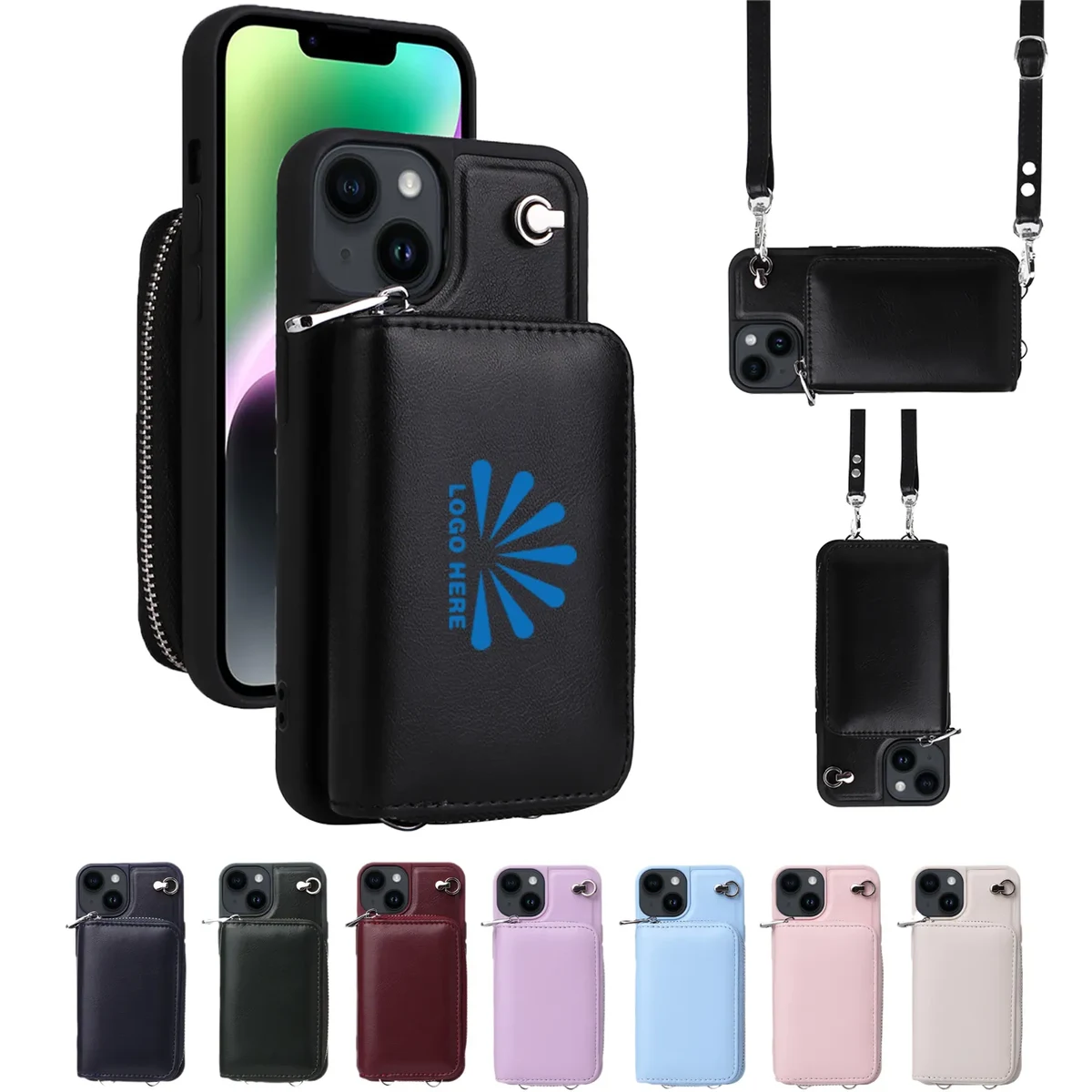 PU Cell Phone Case Crossbody Bag Wallet 1