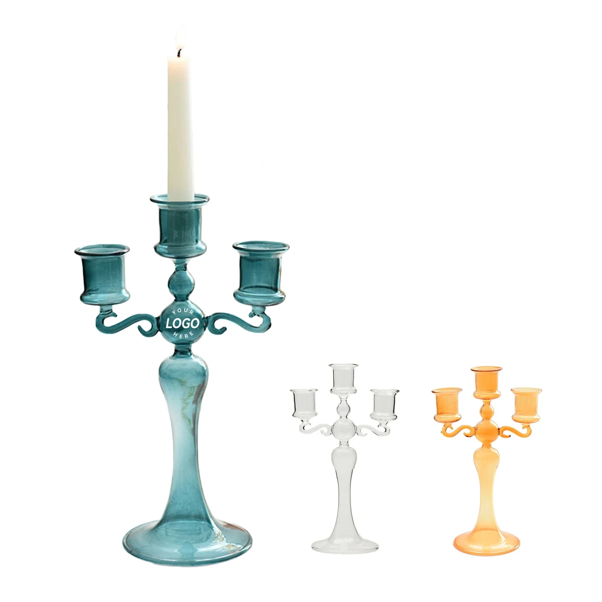 Glass Candlestick 1