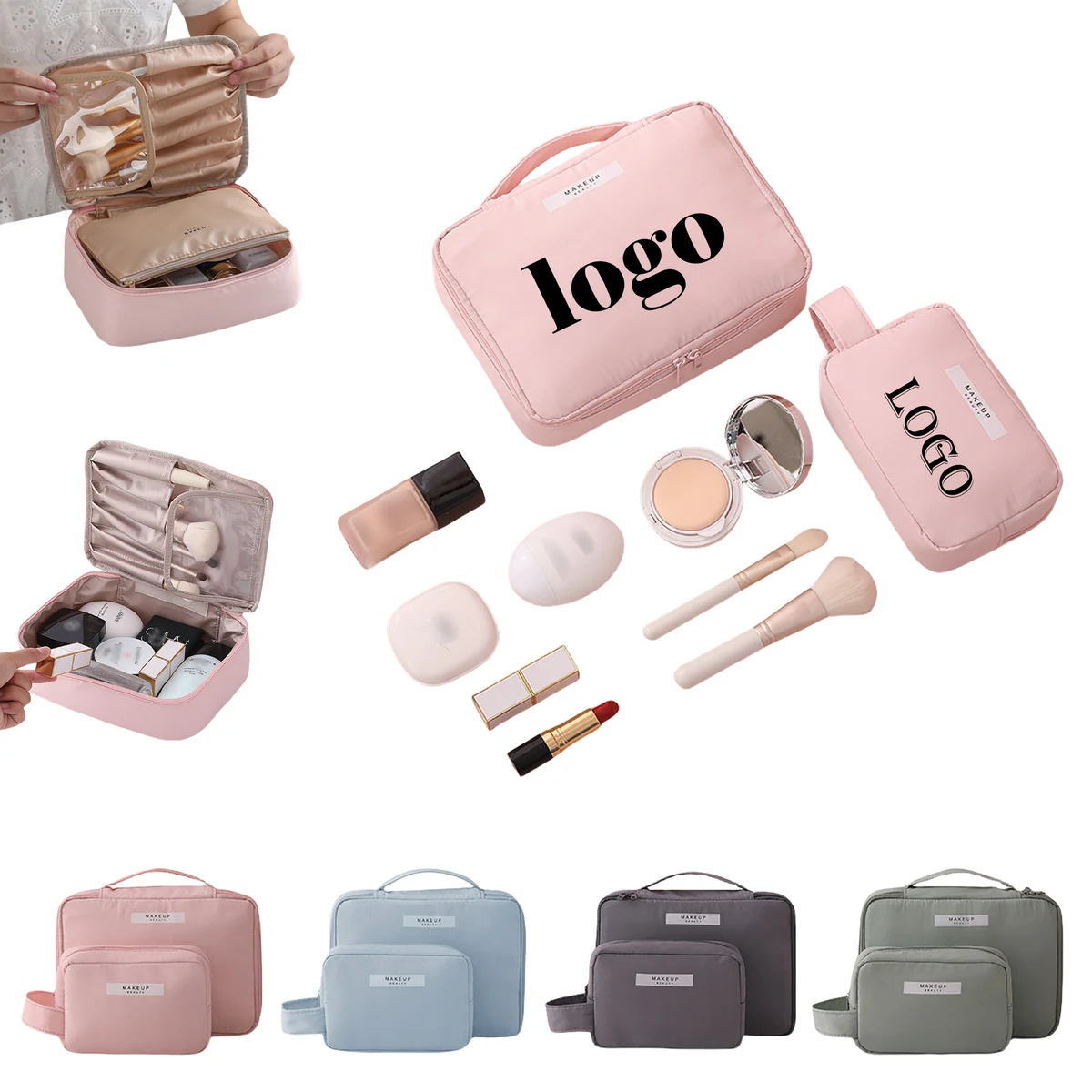 Portable Waterproof Cosmetic Bag for Travel 1