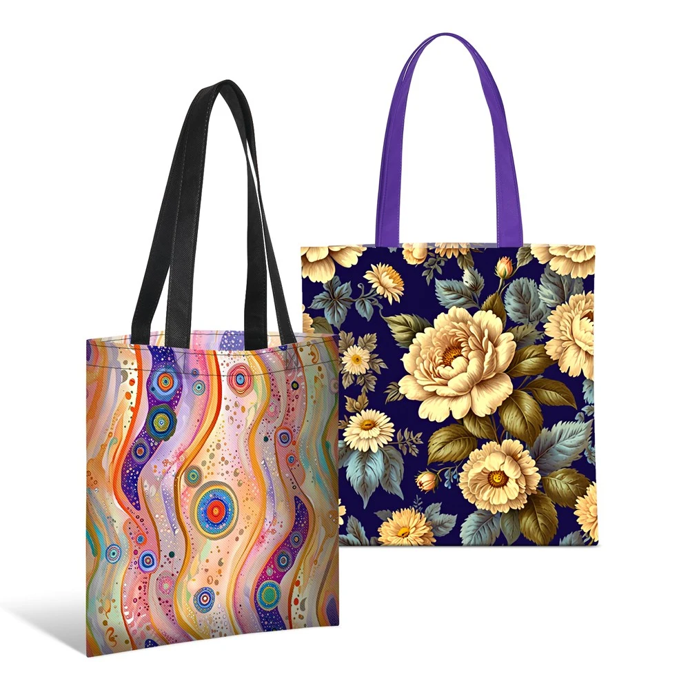 Sublimated Non Woven Tote Bag 14"X13.25" 1
