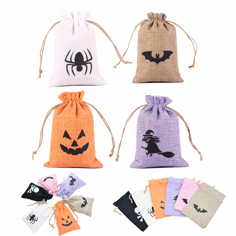 Halloween Candy Drawstring Bag