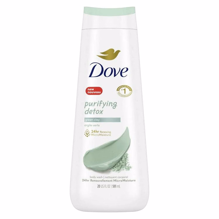 Dove Body Wash Purifying Detox Green Clay - 20 oz
