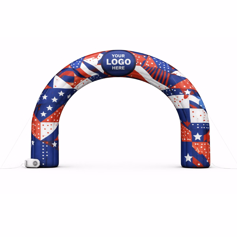 35' Cold Air Arch Round Digital Logo