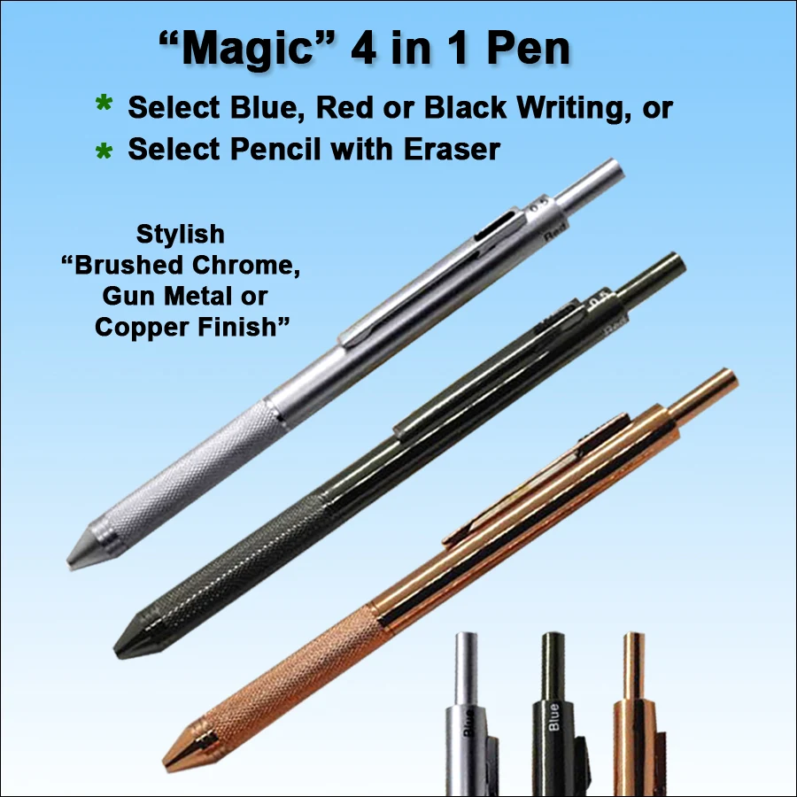 "Magic" 4 in 1 Metal Pen 1