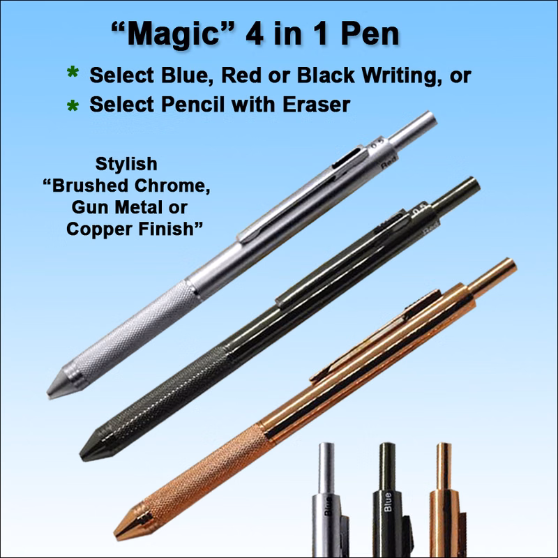 "Magic" 4 in 1 Metal Pen