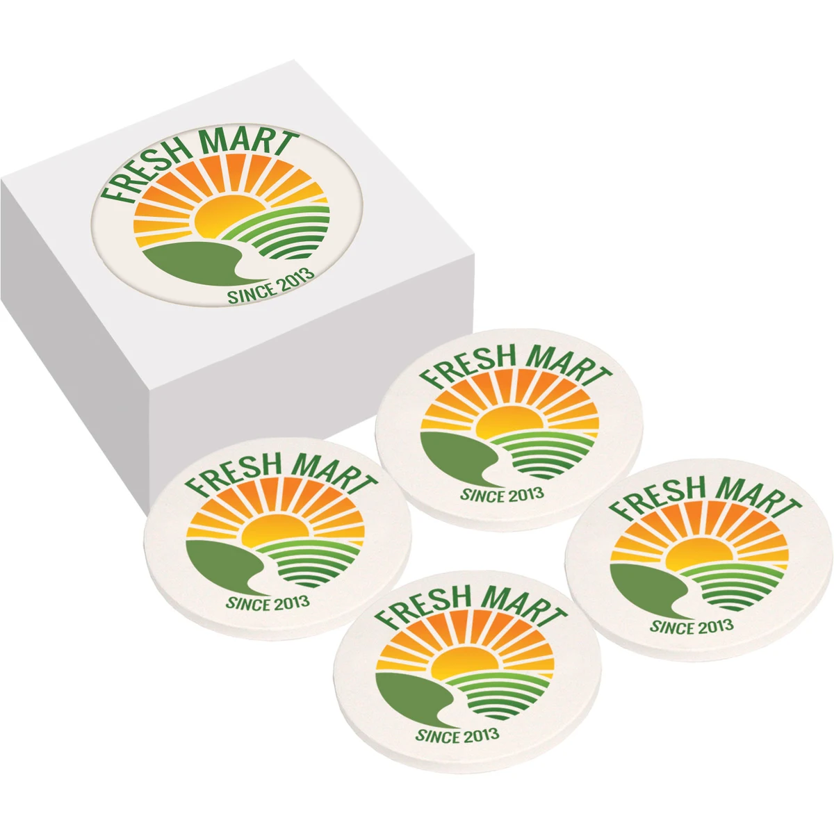Ceramic Coaster - 4 Coaster Set 1