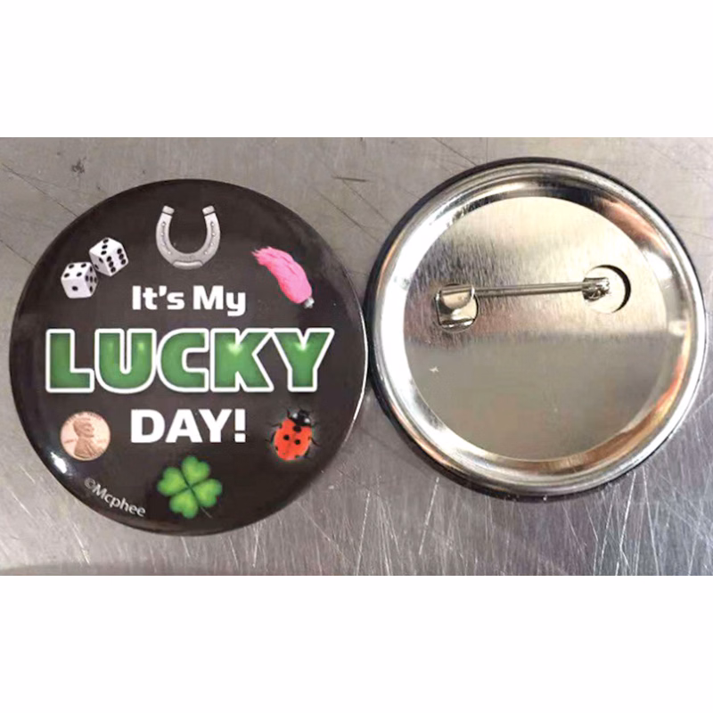 3" Round Pin Button