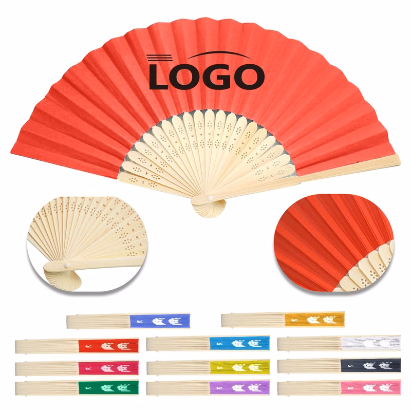 Wooden Folding Fan Fabric Panel