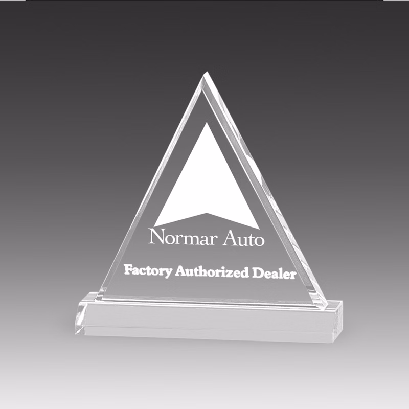 8" Corporate Beveled Triangle Award