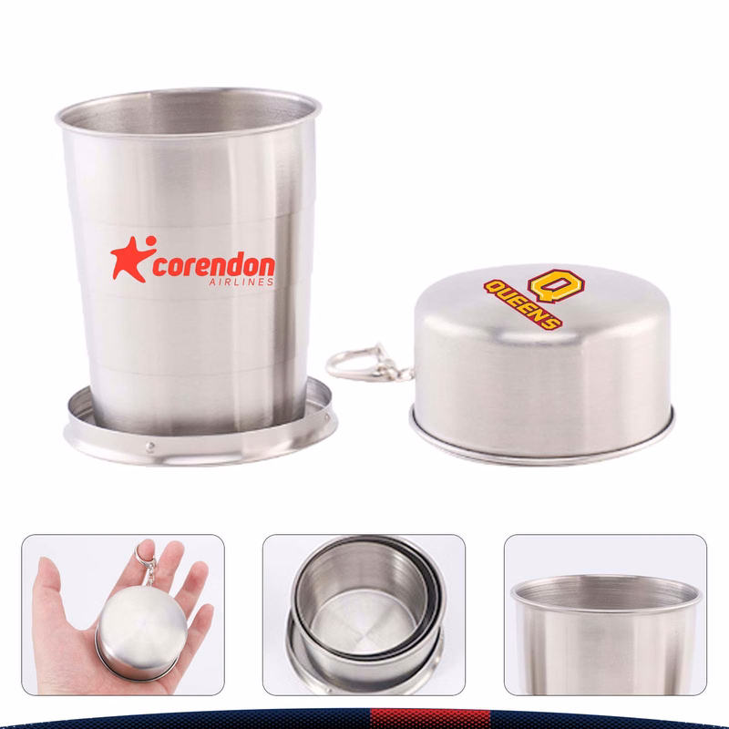 Stainless Steel Camping Telescopic Wine Cup