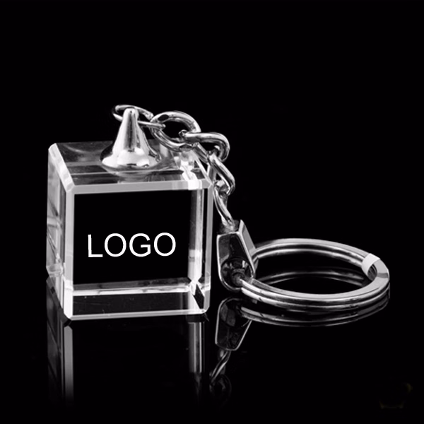 Cube Crystal Keychains