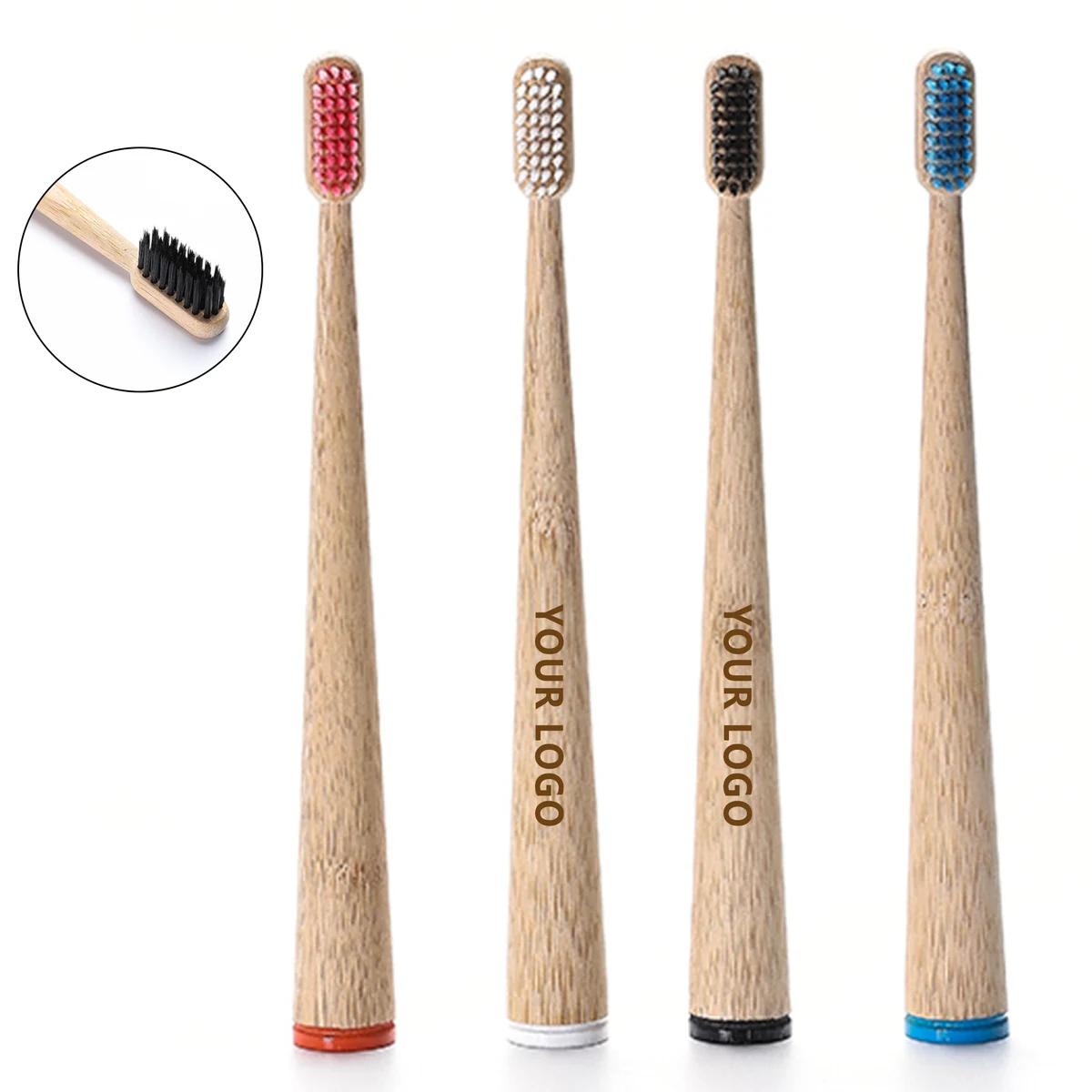 Eco-friendly Bamboo Handle Self-standing Toothbrush 1