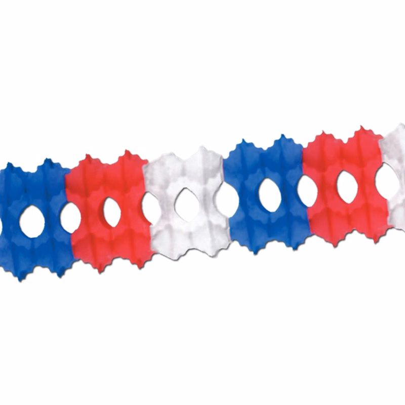 Patriotic Garlands - Red White Blue