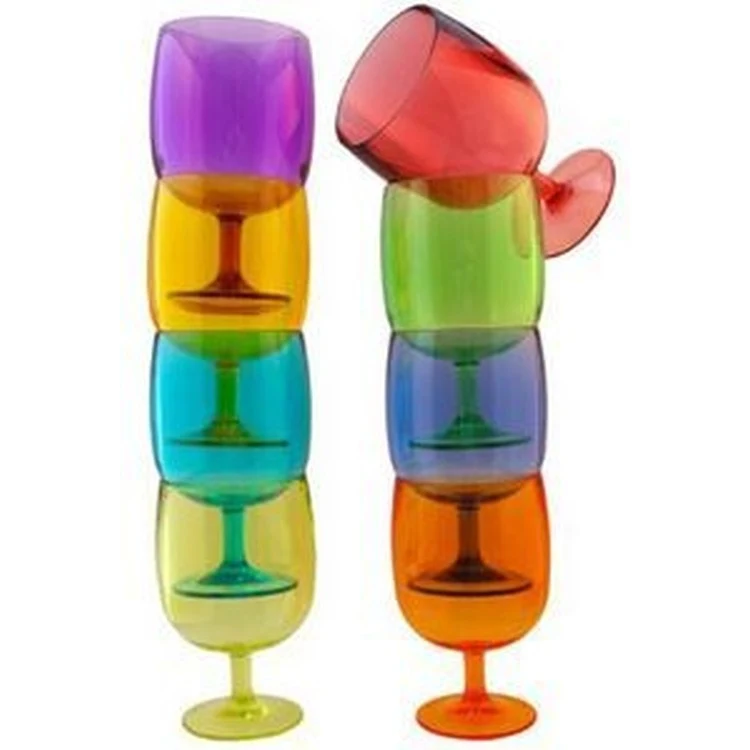 Colored Plastic Toasting Glasses 1