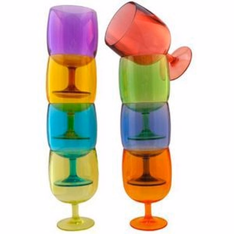 Colored Plastic Toasting Glasses