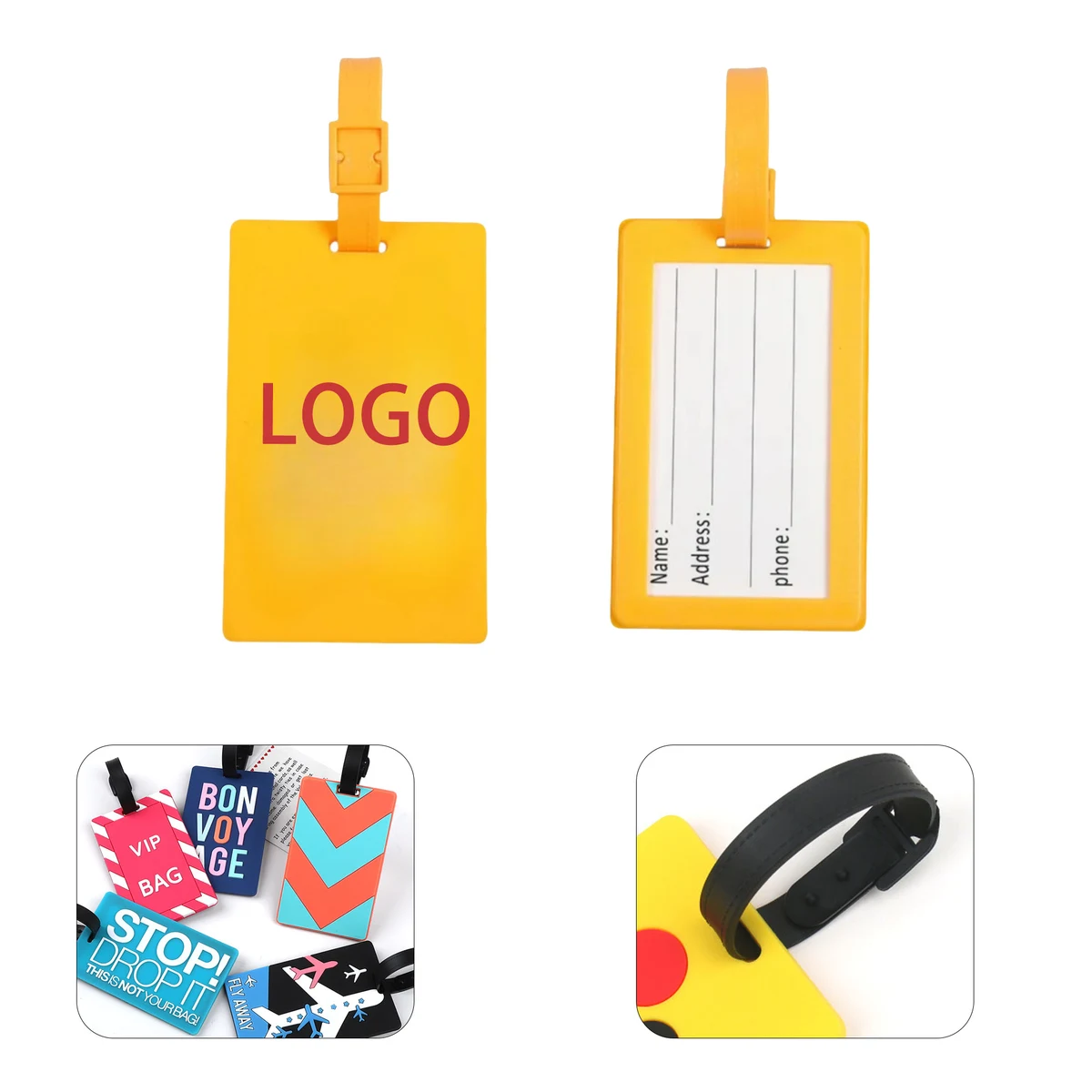 Soft PVC Promotional Luggage Tag 1