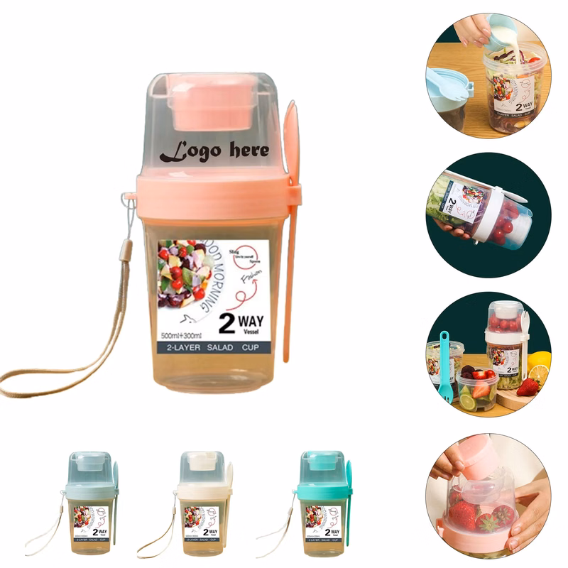 Leakproof Premium Double Layer Salad Cup
