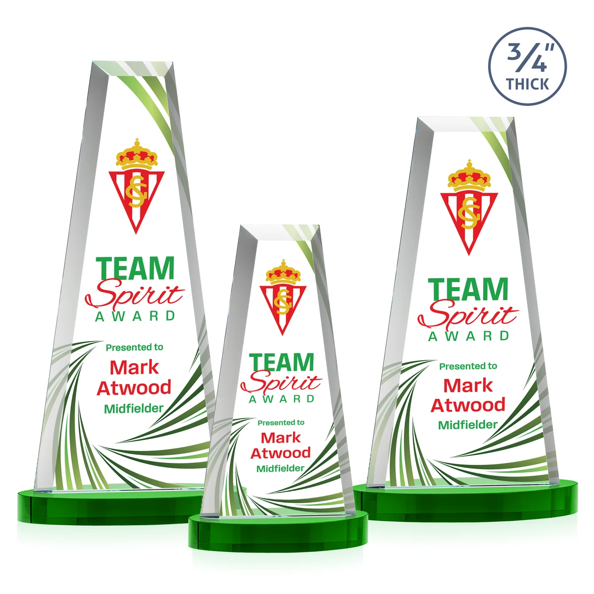Imperial VividPrint™ Award on Alberton Base - Green 1
