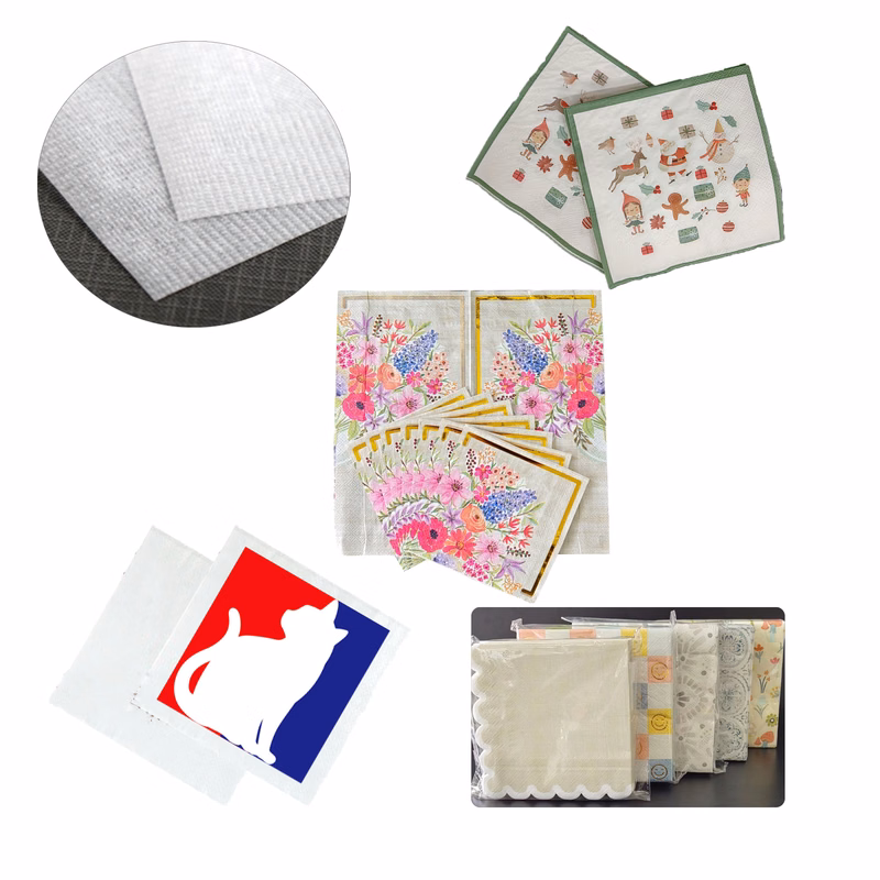 MOQ:50,000 Pieces Customizable Square Napkins
