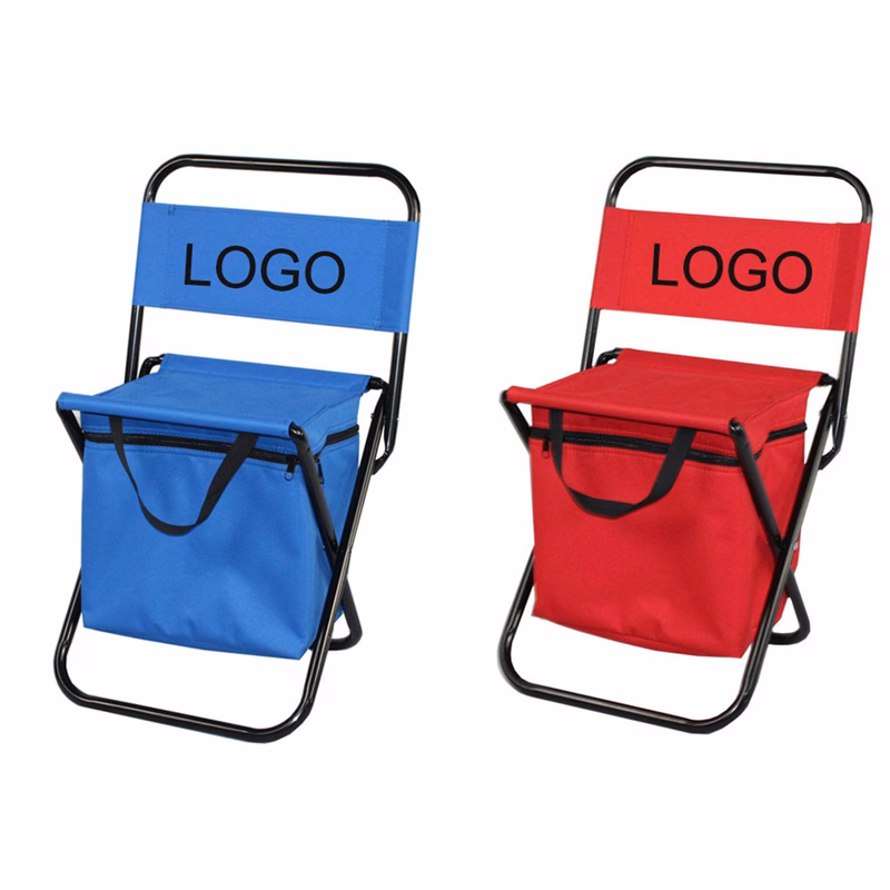 Outdoor Folding Fishing Chair Stool with Cooler Bag