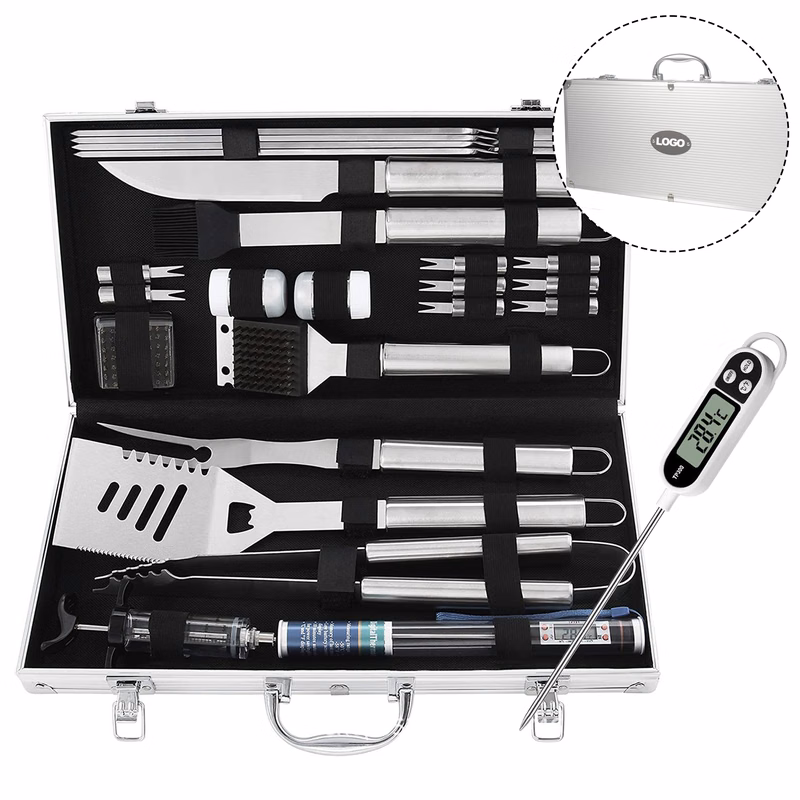 BBQ Accessories Set with Thermometer