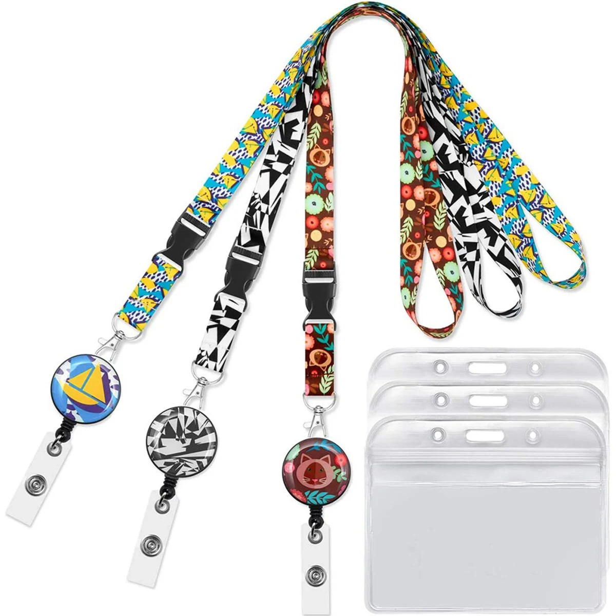 Custom Lanyard With Id Badge Reel Combo 1