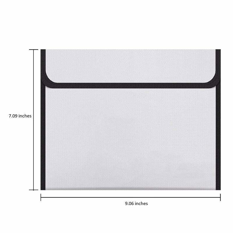 Waterproof And Fireproof Zipper Document Pouch