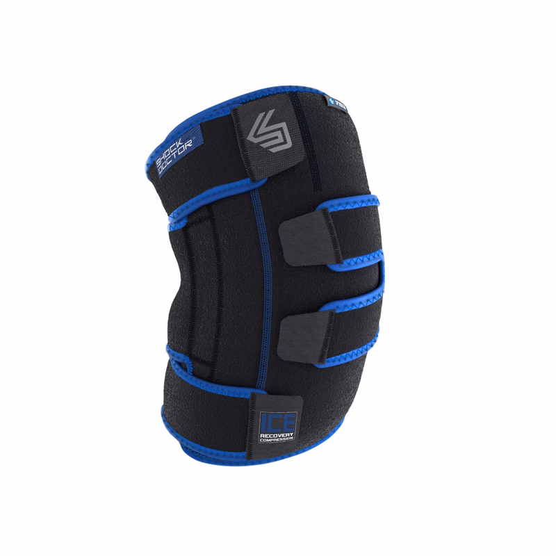 Ice Recovery Comp Knee Wrap Blk