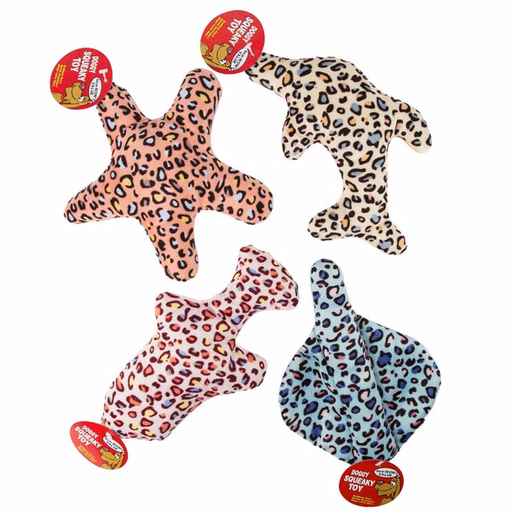 Dog Plush Toys - Cheetah Printed Fish