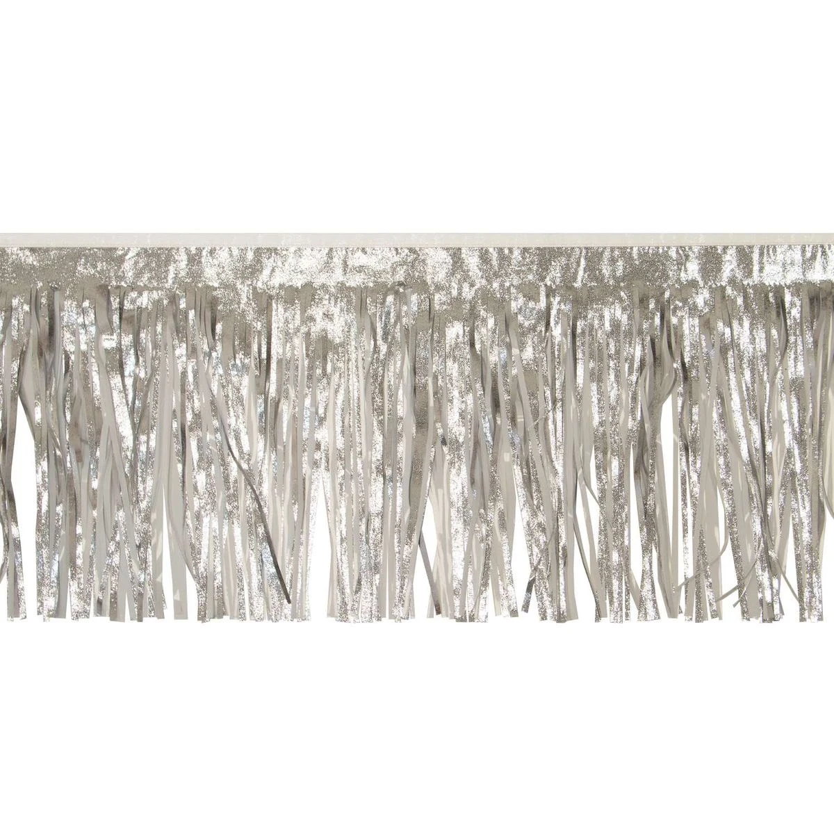 Victory Corps™ Embossed Silver and Standard White Fringe (15") 1