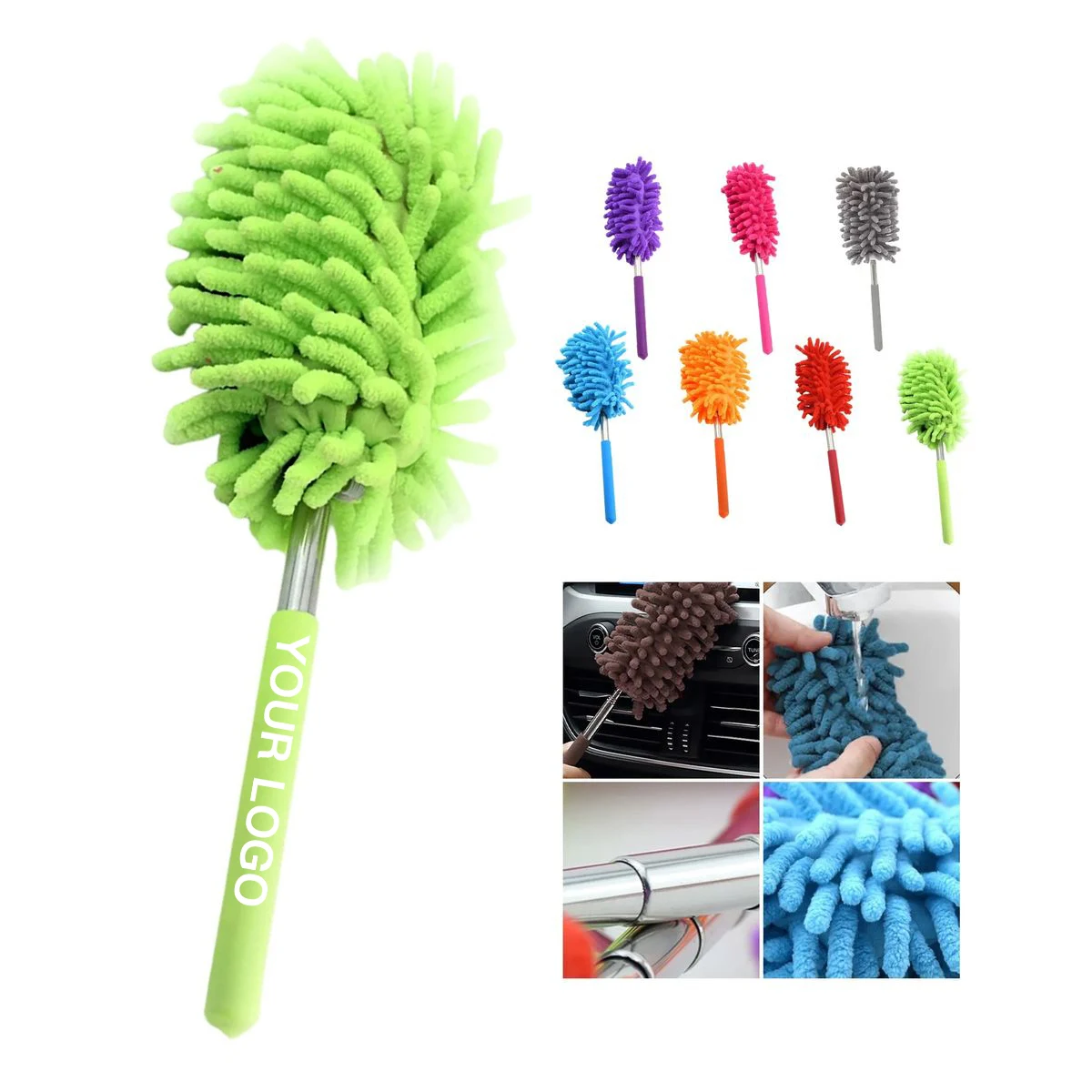 Flexible Extendable Duster with Stainless Steel Handle 1
