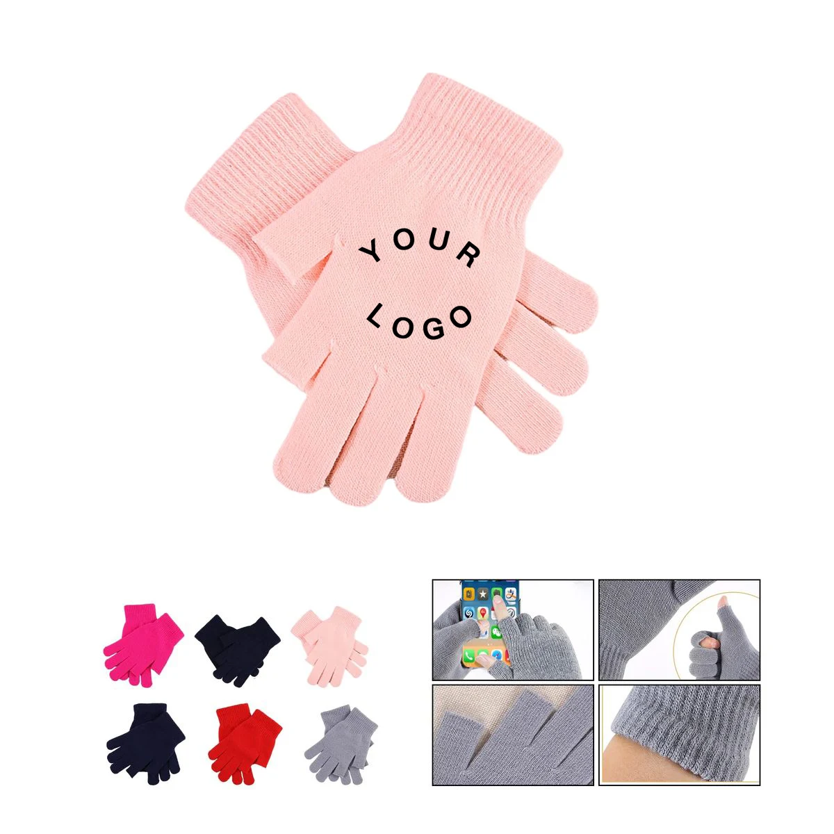 Knitted Fingerless Gloves for Winter Warmth 1