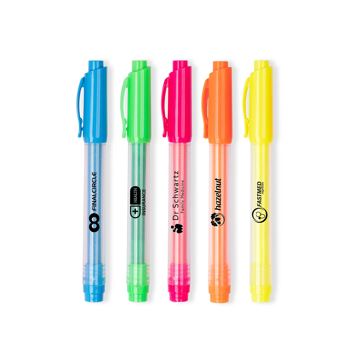 Dri Mark® Neon Clip Cap Translucent Highlighter 1