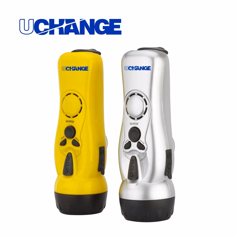 Hand Crank Emergency Radio Flashlight With Siren