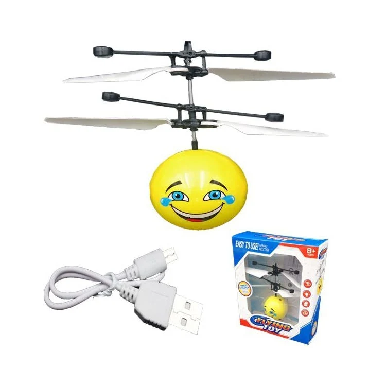 Helicopter Toys - Laughing Face Emoji Charger Included 1