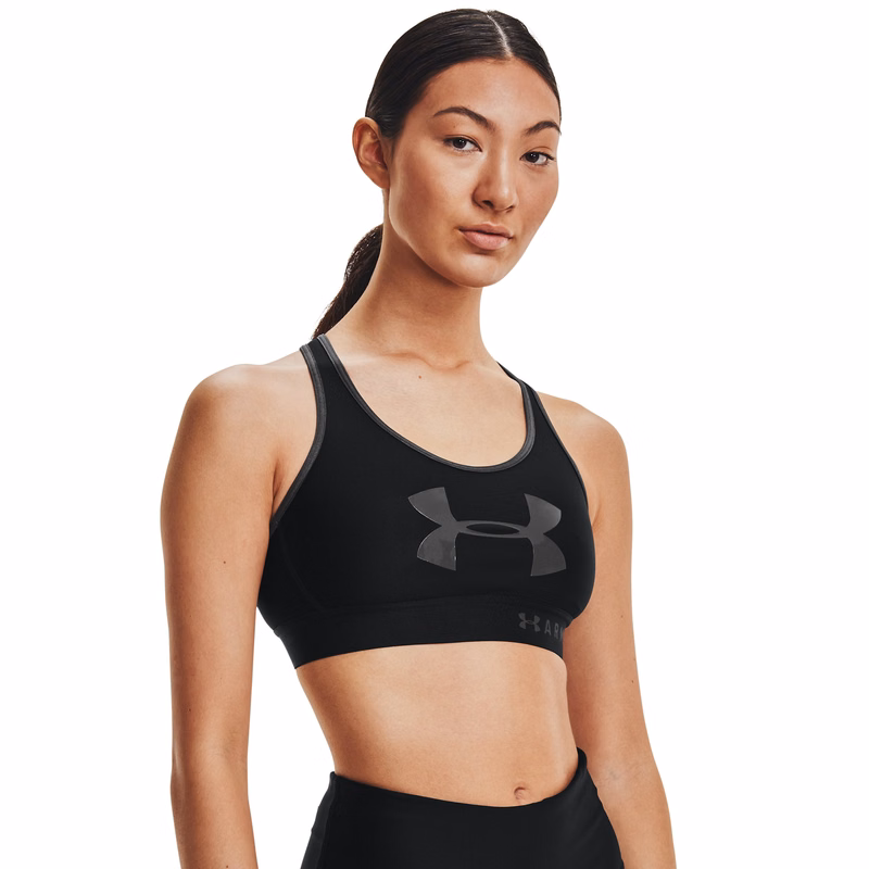 Armour Mid Keyhole Graphic Women's Sports Bra