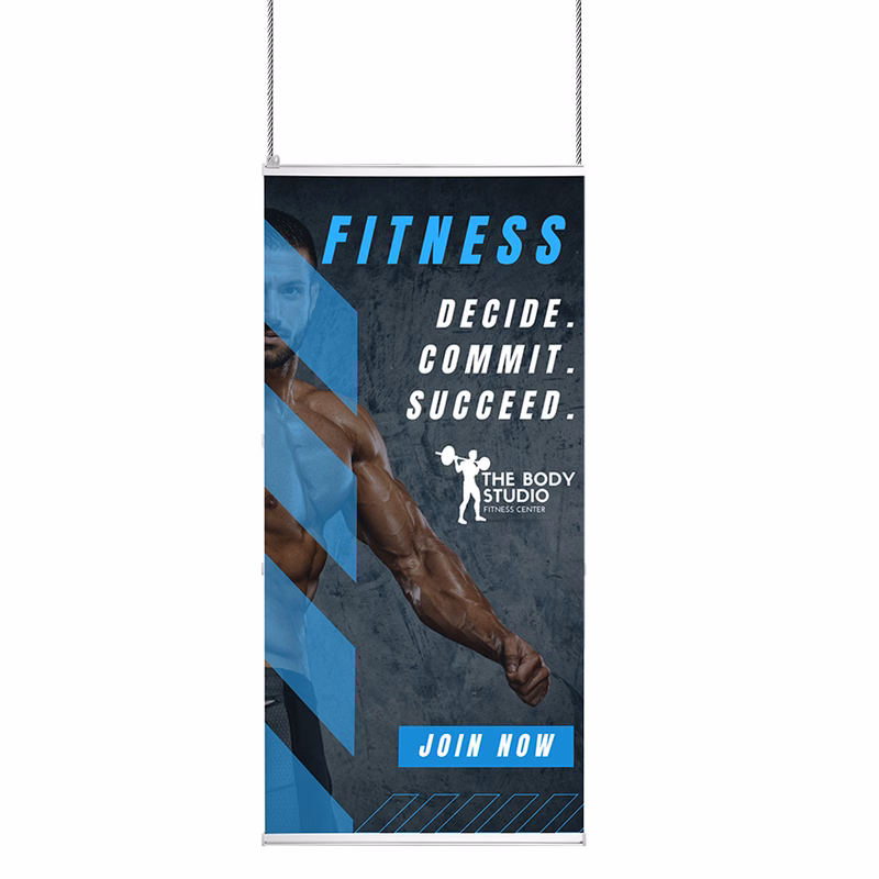 Hanging Banner/ Sign & Hardware - Full Color Print
