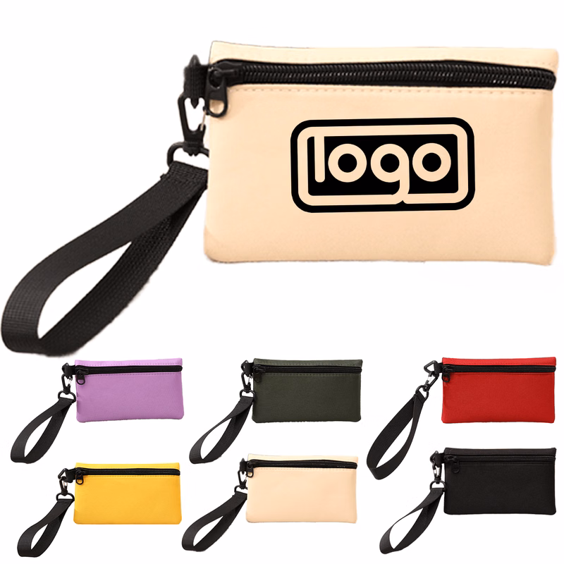 Solid Color Wrist Coin Purse
