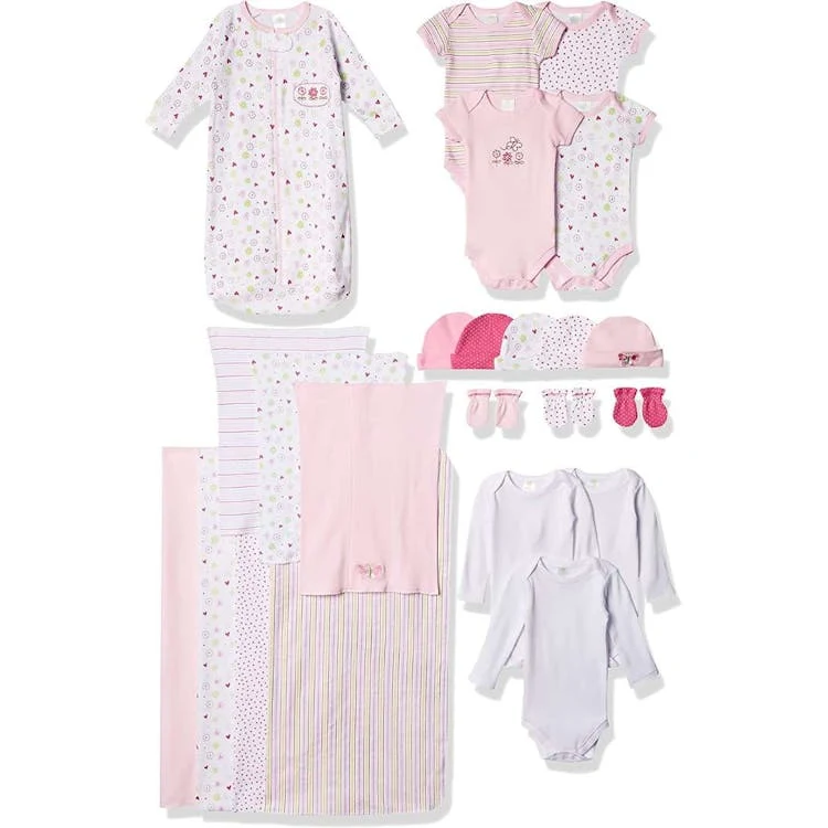 Layette Sets for Newborns & Infants - Pink Theme 23 Pieces 3-6 Months 1