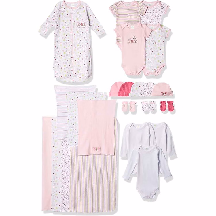 Layette Sets for Newborns & Infants - Pink Theme 23 Pieces 3-6 Months