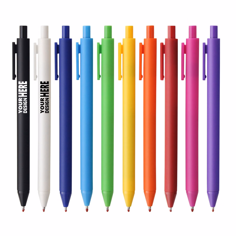 Solid Color Push Ballpoint Pen